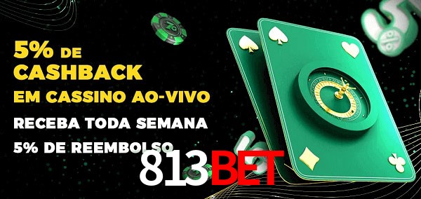 Promoções do cassino ao Vivo 813BET